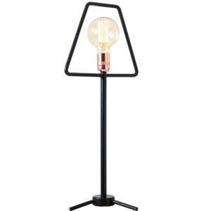 Nordic Design Čern&aacute; kovov&aacute; stoln&iacute; lampa Jolita