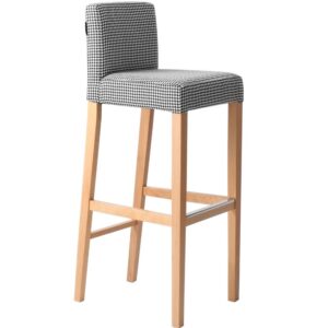 Nordic Design Černob&iacute;l&aacute; l&aacute;tkov&aacute; barov&aacute; židle Wilson 87 cm