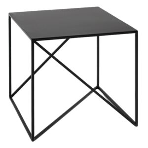 Nordic Design Čern&yacute; kovov&yacute; konferenčn&iacute; stolek Mountain 50 x 50 cm