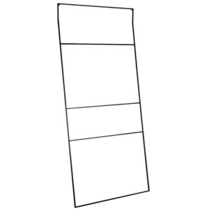 Nordic Design Čern&yacute; kovov&yacute; koupelnov&yacute; žebř&iacute;k Reynor 180 x 80 cm