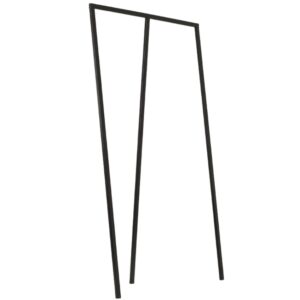 Nordic Design Čern&yacute; kovov&yacute; stojac&iacute; vě&scaron;&aacute;k Yako 173 x 100 cm