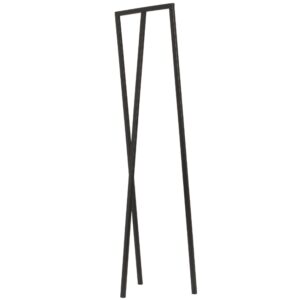 Nordic Design Čern&yacute; kovov&yacute; stojac&iacute; vě&scaron;&aacute;k Yako 173 x 50 cm