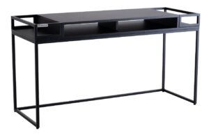 Nordic Design Čern&yacute; kovov&yacute; toaletn&iacute; stolek Glamour 140 x 50 cm