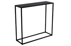 Nordic Design Čern&yacute; kovov&yacute; toaletn&iacute; stolek Julia 100 x 30 cm