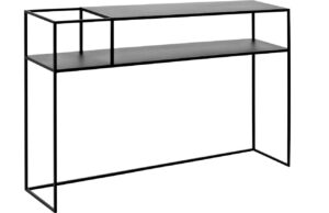 Nordic Design Čern&yacute; kovov&yacute; toaletn&iacute; stolek Moreno 120 cm x 25 cm