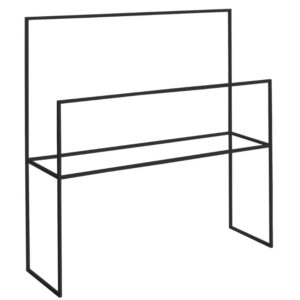 Nordic Design Čern&yacute; kovov&yacute; vě&scaron;&aacute;k na ručn&iacute;ky Borelo 86 x 90 cm