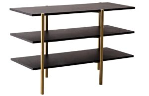 Nordic Design Čern&yacute; toaletn&iacute; stolek Raven 110 x 45 cm