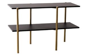 Nordic Design Čern&yacute; toaletn&iacute; stolek Raven II. 110 x 45 cm