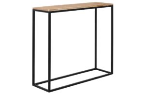 Nordic Design Dubov&yacute; toaletn&iacute; stolek Julia 100 x 30 cm s černou podnož&iacute;