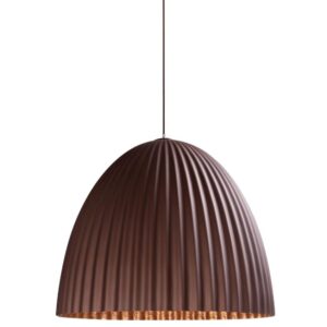 Nordic Design Hnědo měděn&eacute; kovov&eacute; z&aacute;věsn&eacute; světlo Liss 50 cm