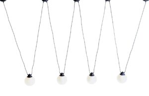 Nordic Design Op&aacute;lově b&iacute;l&eacute; skleněn&eacute; z&aacute;věsn&eacute; světlo Dion Easy IV.