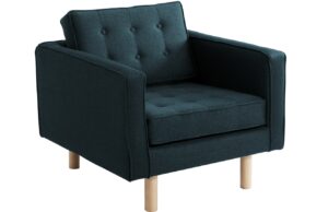 Nordic Design Tmavě zelen&eacute; l&aacute;tkov&eacute; křeslo Emmet