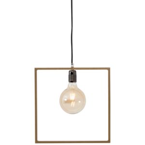 Nordic Design Zlat&eacute; kovov&eacute; z&aacute;věsn&eacute; světlo Paris 35 x 35 cm