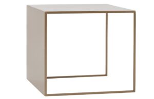 Nordic Design Zlat&yacute; kovov&yacute; konferenčn&iacute; stolek Gene 50 x 50 cm