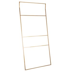 Nordic Design Zlat&yacute; kovov&yacute; koupelnov&yacute; žebř&iacute;k Reynor 180 x 80 cm