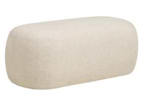 Nordic Living B&eacute;žov&aacute; boucl&eacute; lavice Blossoming 100 x 50 cm