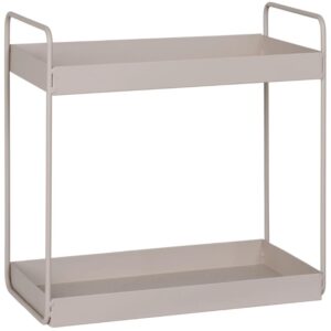 Nordic Living B&eacute;žov&aacute; kovov&aacute; stojac&iacute; police Rabano 30 x 15 cm