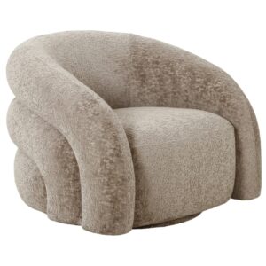 Nordic Living B&eacute;žov&eacute; čalouněn&eacute; otočn&eacute; křeslo Valeto