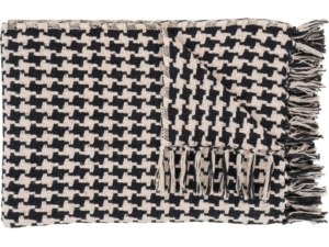 Nordic Living B&eacute;žovo-čern&yacute; pl&eacute;d Anijel 130 x 180 cm