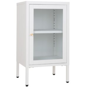 Nordic Living B&iacute;l&aacute; kovov&aacute; vitr&iacute;na Dobby 70 x 38 cm