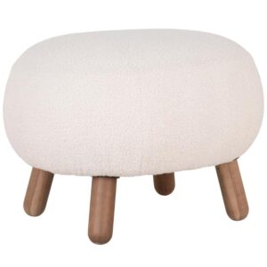 Nordic Living B&iacute;l&aacute; l&aacute;tkov&aacute; podnožka Svona