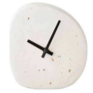 Nordic Living B&iacute;l&eacute; stoln&iacute; hodiny Linz