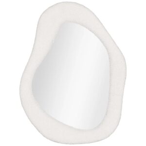 Nordic Living B&iacute;l&eacute; z&aacute;věsn&eacute; zrcadlo Bosi 61 x 46