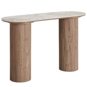 Nordic Living B&iacute;l&yacute; keramick&yacute; toaletn&iacute; stolek Athena 120 x 40 cm