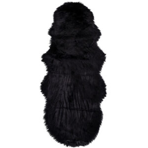 Nordic Living Čern&aacute; ovč&iacute; ekokůže Lenny II.