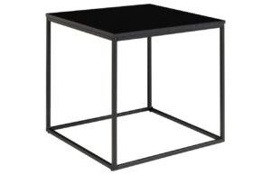 Nordic Living Čern&yacute; kovov&yacute; konferenčn&iacute; stolek Winter 45 x 45 cm