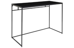 Nordic Living Čern&yacute; kovov&yacute; pracovn&iacute; stůl Winter 100 x 45 cm
