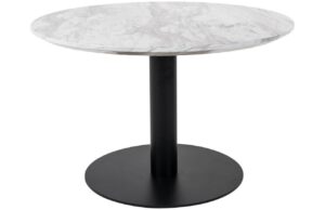 Nordic Living Čern&yacute; kulat&yacute; konferenčn&iacute; stolek Ascona 70 cm