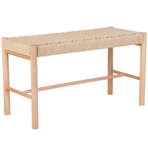 Nordic Living Dřevěn&aacute; lavice Livia 80 cm