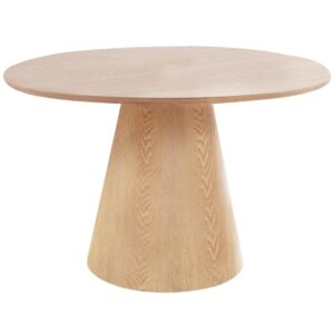 Nordic Living Dřevěn&yacute; kulat&yacute; j&iacute;deln&iacute; stůl Boltans 120 cm