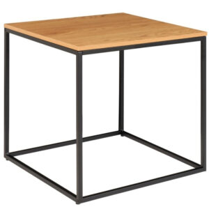 Nordic Living Dubov&yacute; kovov&yacute; konferenčn&iacute; stolek Winter 45 x 45 cm