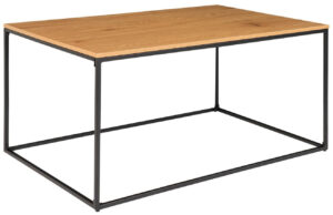 Nordic Living Dubov&yacute; kovov&yacute; konferenčn&iacute; stolek Winter 90 x 60 cm