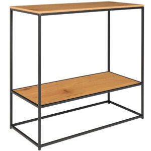 Nordic Living Dubov&yacute; kovov&yacute; toaletn&iacute; stolek Winter 80 x 36 cm