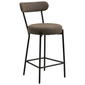 Nordic Living Hněd&aacute; barov&aacute; židle Badalonia 65 cm