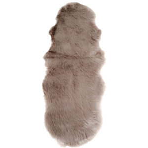 Nordic Living Hněd&aacute; ovč&iacute; ekokůže Lenny II.