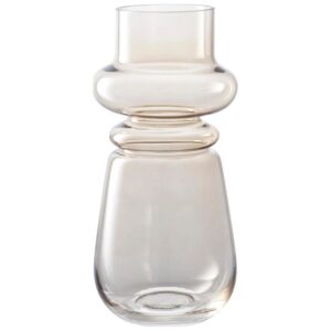 Nordic Living Hněd&aacute; skleněn&aacute; v&aacute;za Busti 15 cm