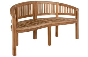 Nordic Living Hněd&aacute; teakov&aacute; zahradn&iacute; lavice Eryen 150 cm