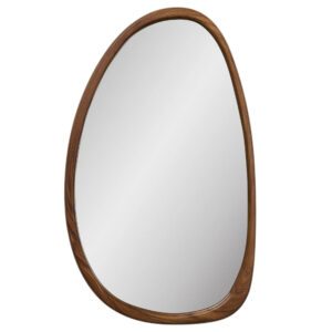 Nordic Living Hněd&eacute; z&aacute;věsn&eacute; zrcadlo Luxor 64