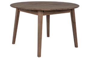 Nordic Living Hněd&yacute; dubov&yacute; rozkl&aacute;dac&iacute; j&iacute;deln&iacute; stůl Meta 118 x 118/158 cm