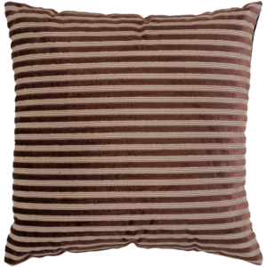 Nordic Living Hněd&yacute; pruhovan&yacute; pol&scaron;t&aacute;ř Penth 45 x 45 cm