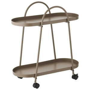 Nordic Living Hněd&yacute; serv&iacute;rovac&iacute; voz&iacute;k Empoli 60 x 27