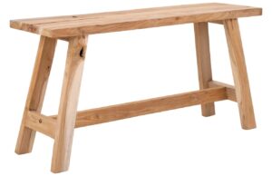 Nordic Living Masivn&iacute; teakov&aacute; lavice Balt 90 cm