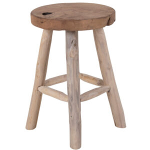 Nordic Living Masivn&iacute; teakov&aacute; stolička Bodit 45 cm