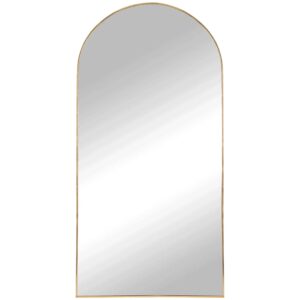 Nordic Living Mosazn&eacute; z&aacute;věsn&eacute; zrcadlo Castillo 180 x 90 cm