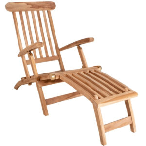 Nordic Living Př&iacute;rodn&iacute; dřevěn&eacute; leh&aacute;tko Alysia