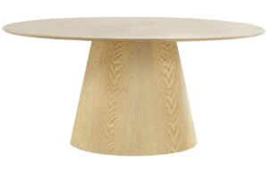 Nordic Living Př&iacute;rodn&iacute; ov&aacute;ln&yacute; j&iacute;deln&iacute; stůl Boltans 160 x 90 cm